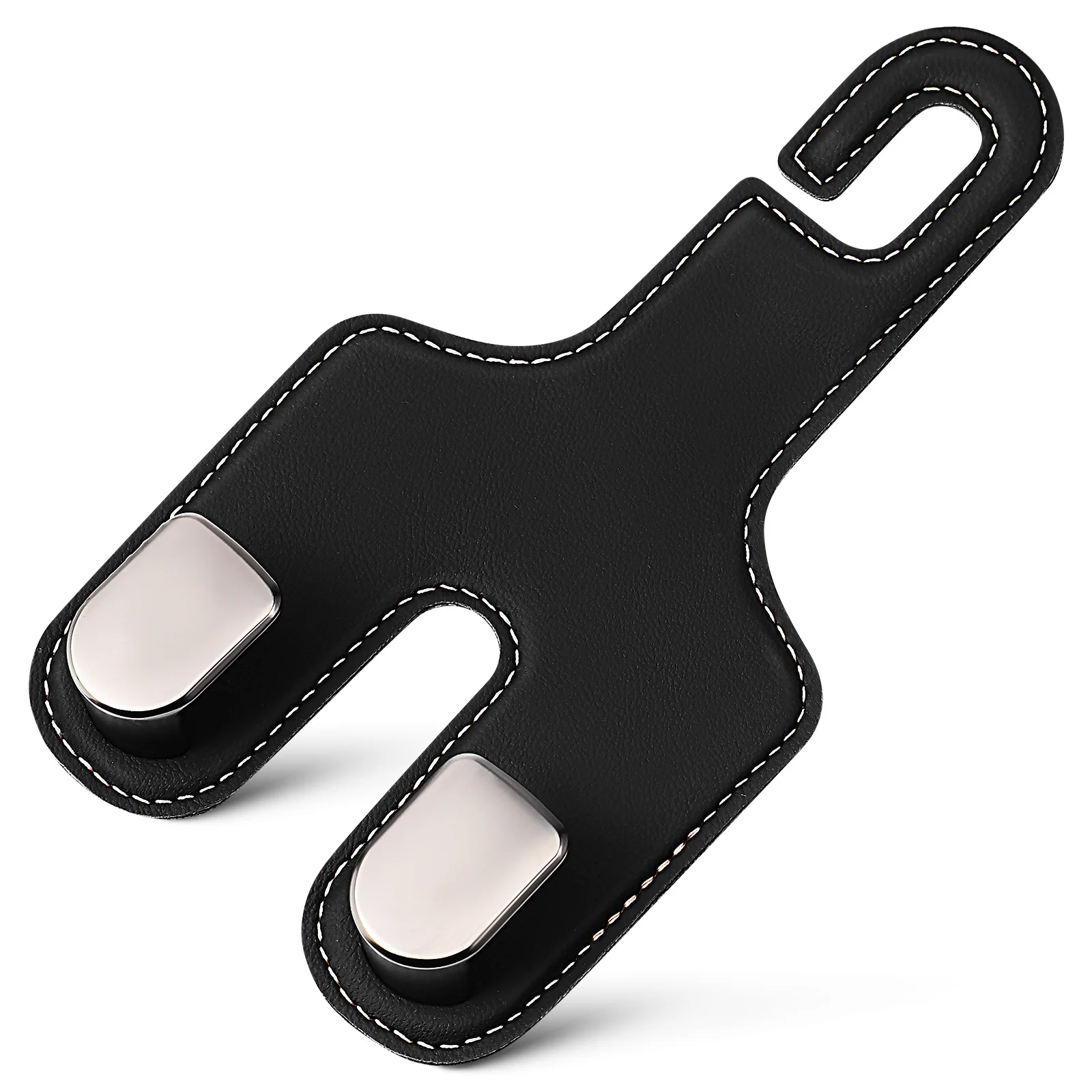 

Car Seat PU Dual Back Storage Headrest Car Seat Back Storage Hook Hanger For Bags Clothes Accessories Organzier