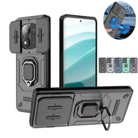 Armor Funda For Xiaomi Redmi Note 14 Pro Plus Note14 5G Case Car Magnetic Ring Protect Cover for Redmy Note 14 Pro+ Lens Capa