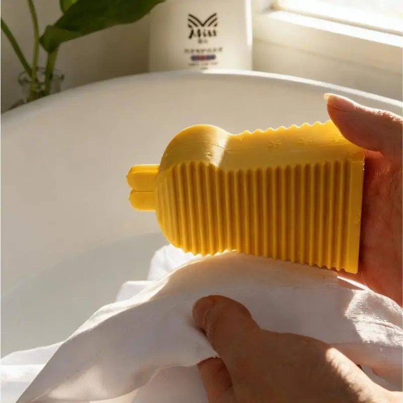 Portable Rabbit Laundry Scrub Brush Hand-held Small Laundry Board Household Small Laundry Assistant Lazy Laundry Brush