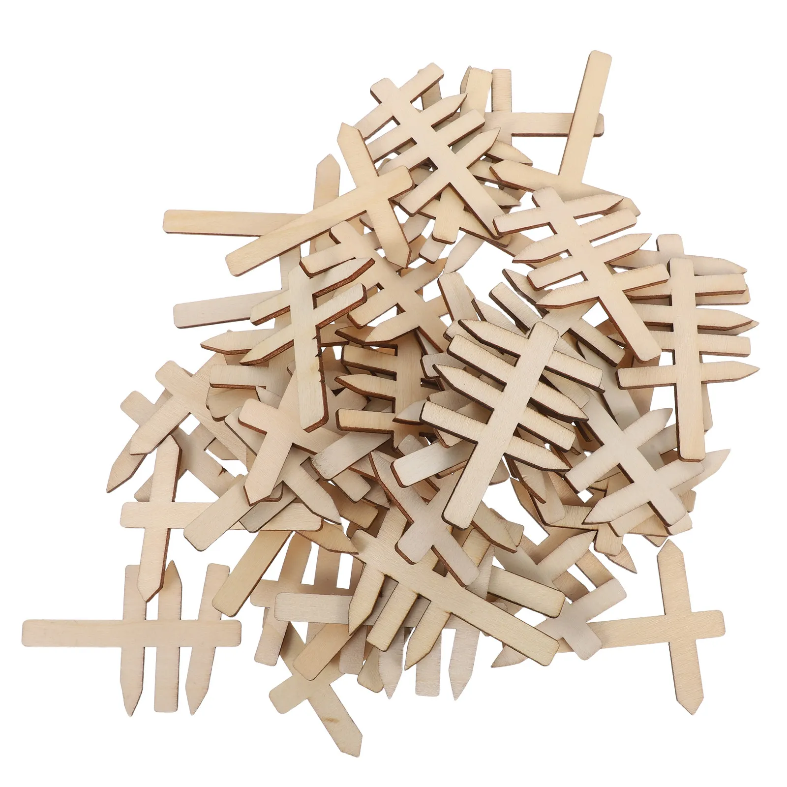 50Pcs Decorative Memo Board Wooden Traffic Sign Blank Design for DIY Dollhouse Scenery Props Early Learning Educational Road