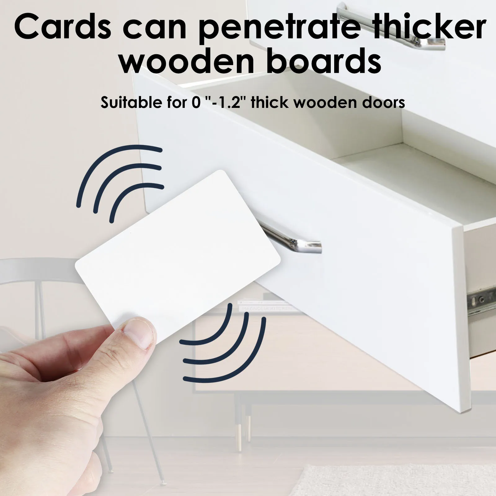 Hidden Electronic Cabinet Lock Programmable DIY Rfid Security File Drawers Knit Protecting Privacy and Security Battery Operated