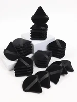 Black Triangle Powder Puff Facial Makeup Sponge Soft Velvet Cosmetics Puff Mixer Beauty Foundation Make-Up Sponge Makeup Access 5