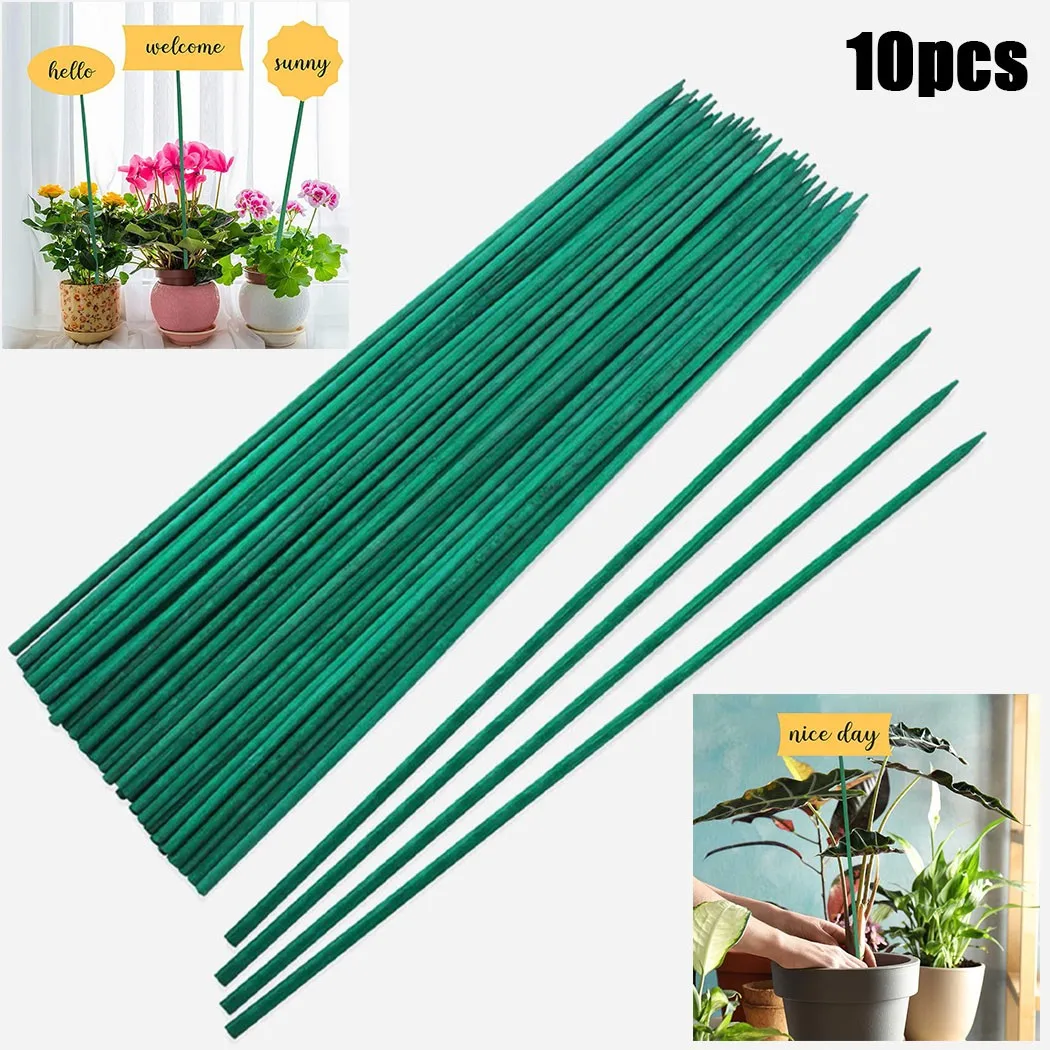 

10pcs 40cm Plant Support Pile Stand For Flowers Greenhouse Arrangement Plant Rod Holder Orchard Garden Bonsai Tool