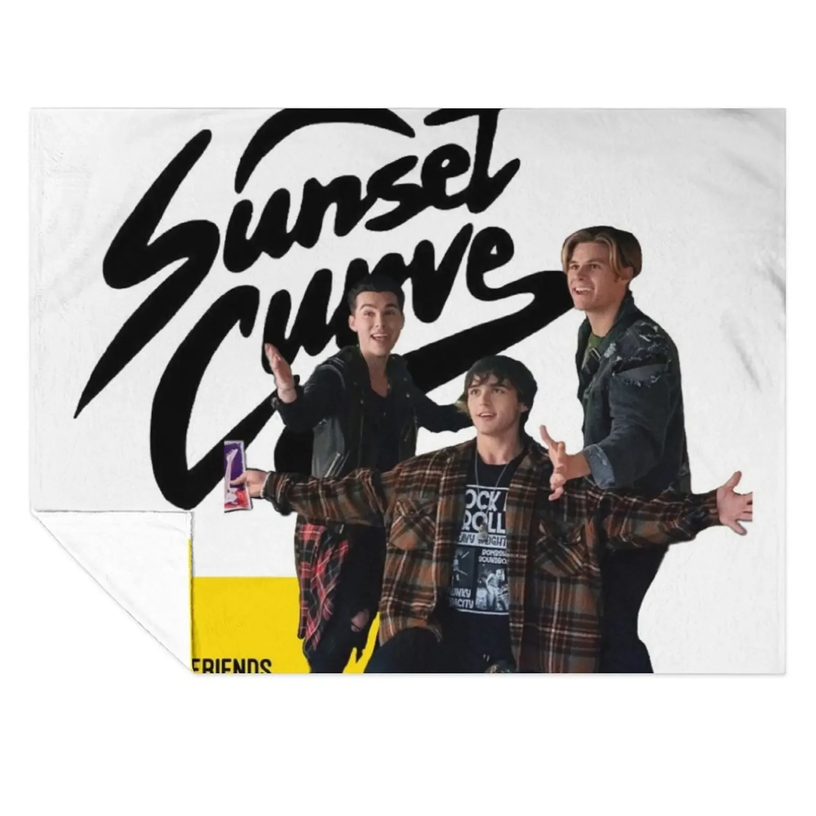 

Sunset curve, tell your friends Throw Blanket Comforter manga Cute Bed Fashionable Blankets
