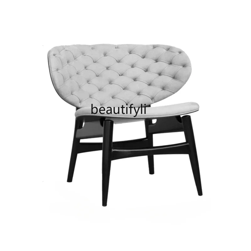 

Italian Pull Buckle Couch Italian Solid Wood Dining Chair Armchair Leisure Chair Conference Chair chairs living room