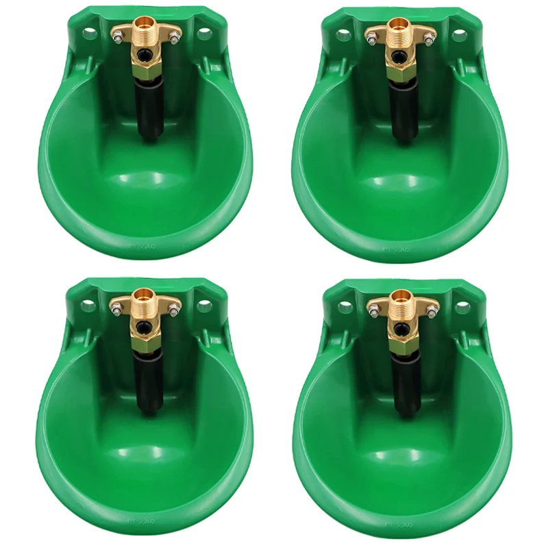 4Pcs Livestock Sheep Goat Drinker Bowl Metal Value Quality Water Fountain Cattle Sheep Dog Feeding Equip Farm Animals Livestock