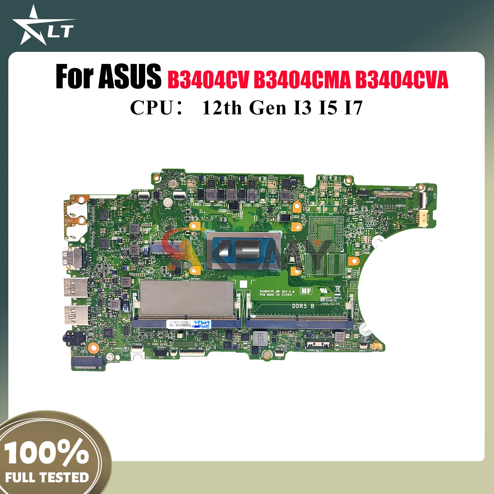 

B3404CV Laptop Motherboard For ASUS ExpertBook B3404CVA B3404CMA B3404C Notebook Mainboard With I3 I5 I7 CPU 100% tests OK stk
