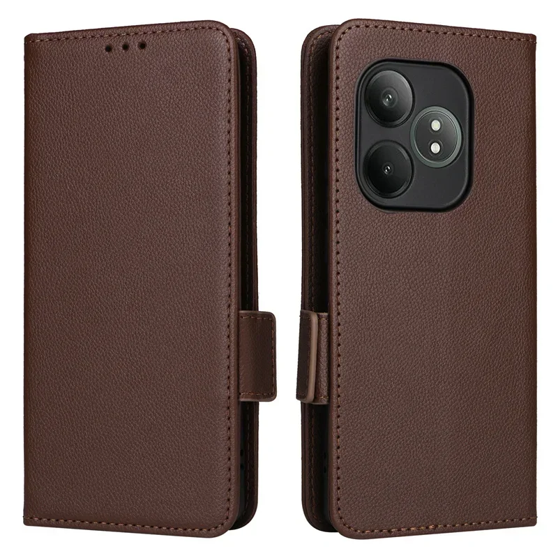 

Pertain to Realme GT 6T Luxury Flip PU Leather Wallet Lanyard Stand Case For OPPO Realme GT 6 Phone Case