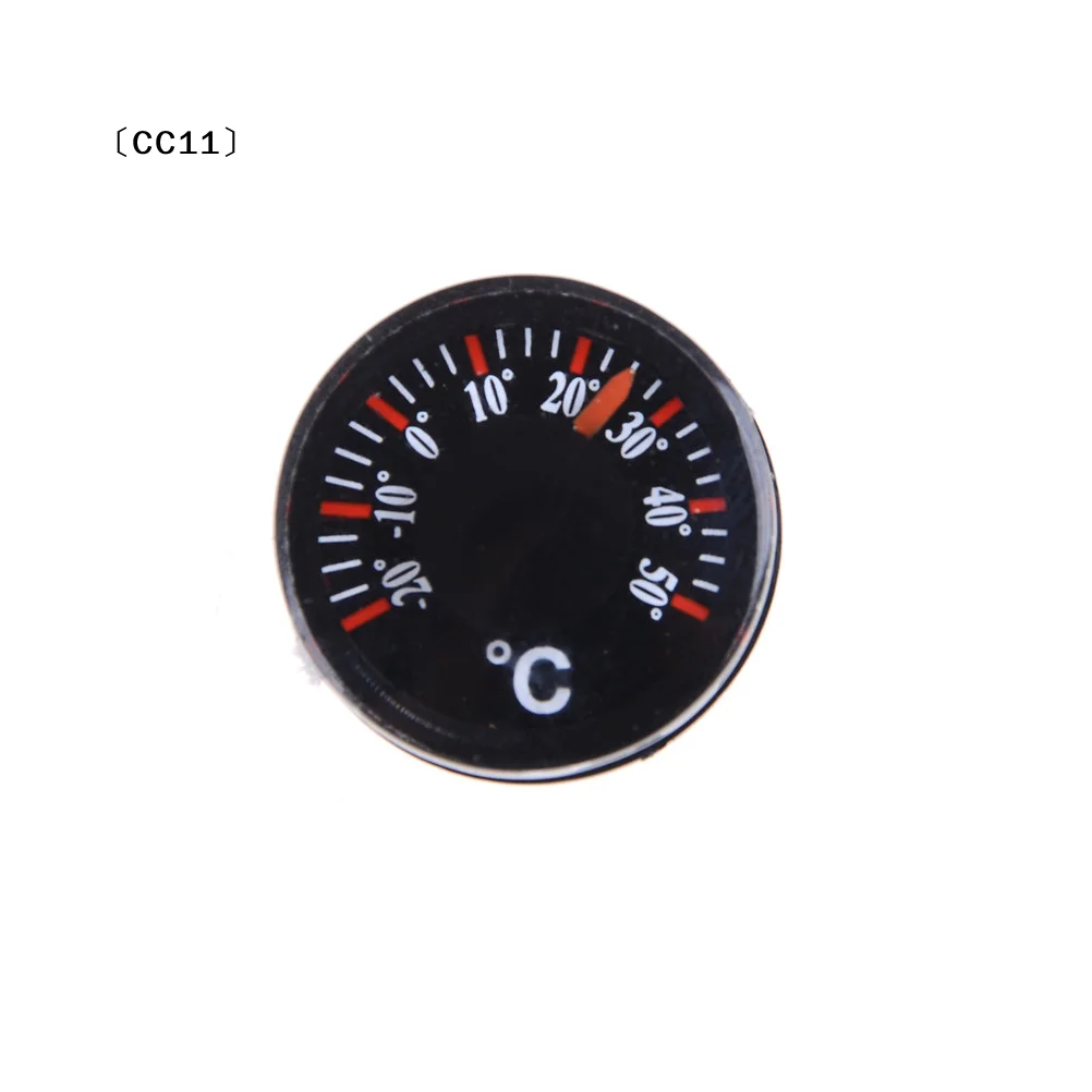 Diameter 20mm Plastic Round Mini Thermometer mini spirit Circular Thermograph〔CC11〕
