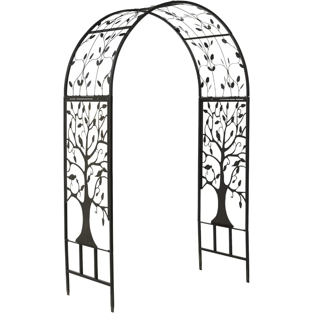 Arch Metal Outdoor Garden Arbor | Tree of Life | 84