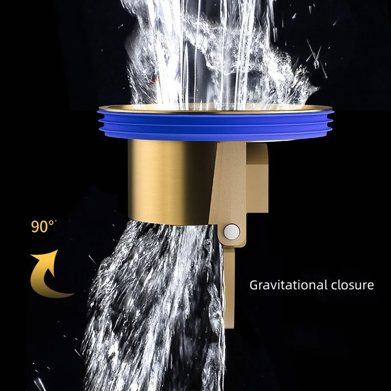 Brass Floor Drain Core Fast Drainage Odor And Insect Proof Bathroom Drain Sink Strainer Shower Backflow Preventer Filter Plug image 4