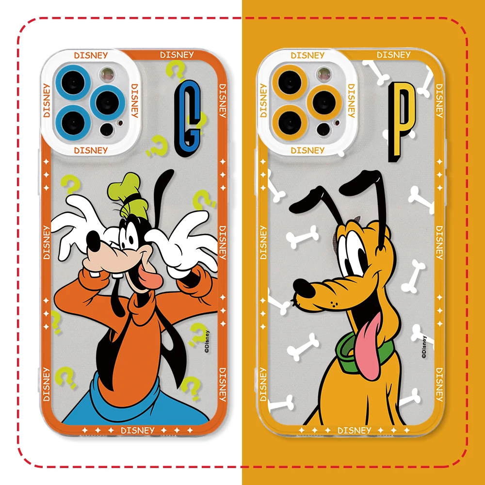 Pluton Goof Mickey Donald etui na telefon Oppo Realme C67 C65 C63 C55 C53 C35 12 10 9 8i 8 7 Pro Plus 4G 5G przezroczysta miękka osłona