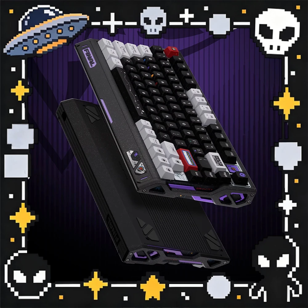 

Проводная клавиатура PIIFOX AS-KB-FN75 из алюминиевого сплава, 8K Гц, с магнитными переключателями, двусторонний привод, для VALORANT, аксессуары для ПК