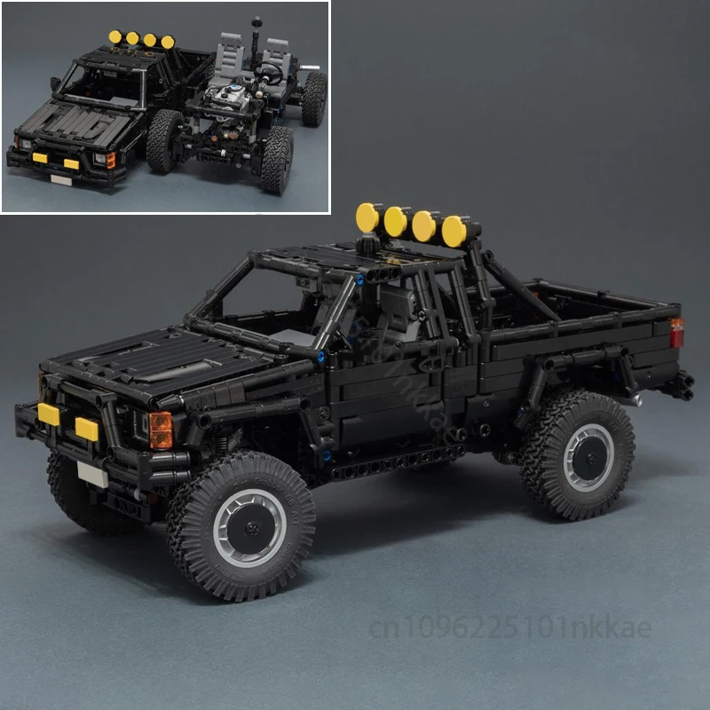 

NEW 1668Pcs Back to the Future series 4x4 SR5 Xtracab Truck Building Blocks Pickup Model Creative Kid Toy Gift technology Blocks