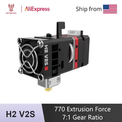 BIQU H2 V2S 24V Extruder Direct Dual Drive Gear Hotend 24V TPU 3D Printer Parts For BX Ender 3 V2 PRO CR10 DIY TITAN Extruder