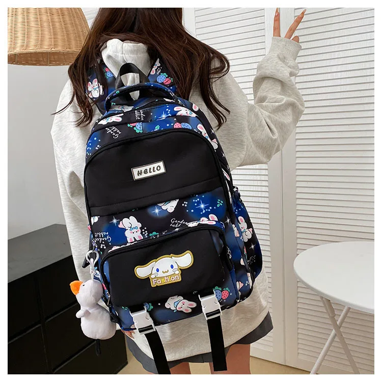 

MINISO sanrio Cute Jade Guigou High quality Oxford cloth schoolbag for students Large capacity lightening lightweight backpack