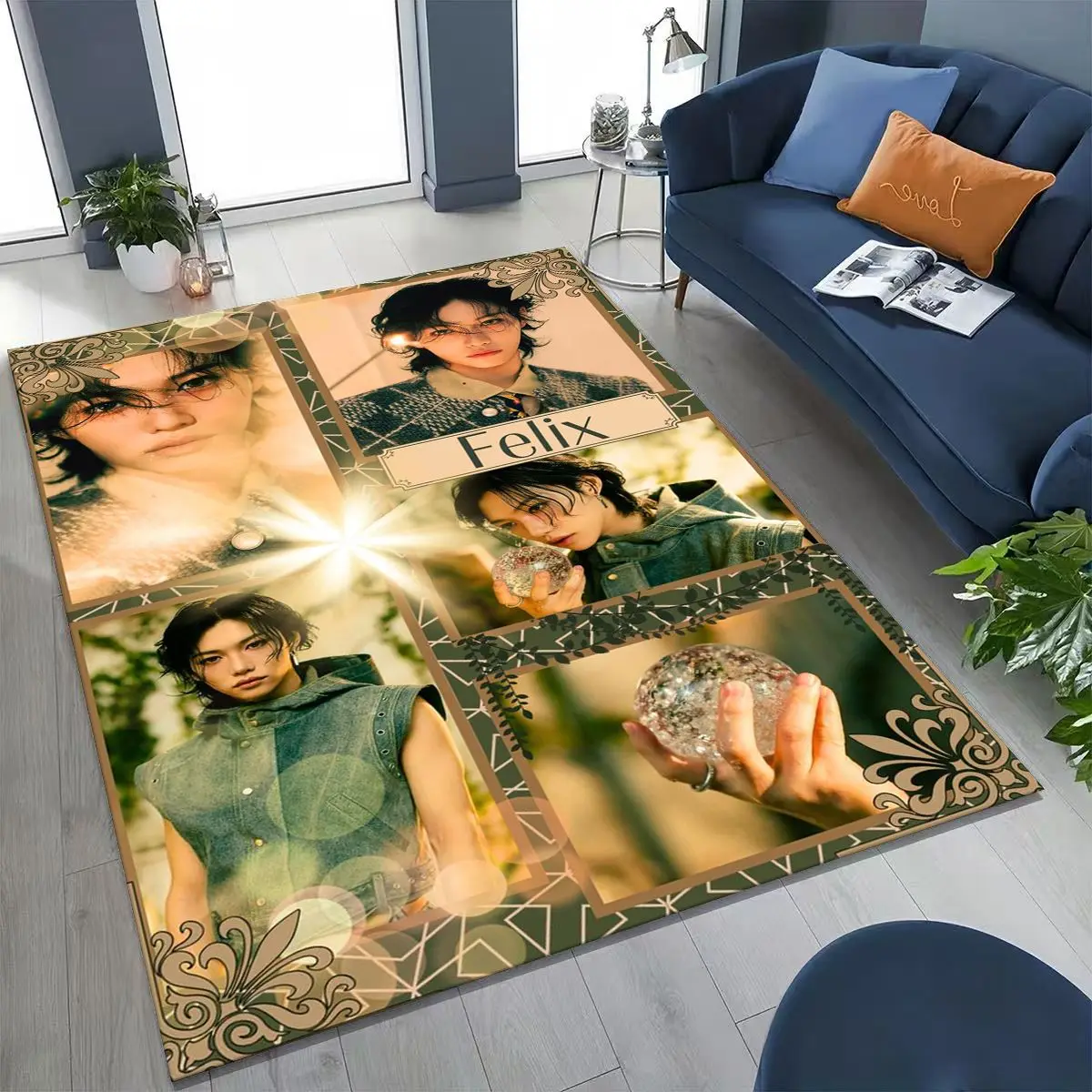 3D Felix Solo KPOP Singer Коврик для спальни, гостиной, дивана, домашнего коврика, декор, большой детский нескользящий напольный коврик в подарок 3D Felix Solo KPOP Singer Коврик для спальни, гостиной, дивана, домашнего коврика, декор, большой детский нескользящий напольный коврик в подарок