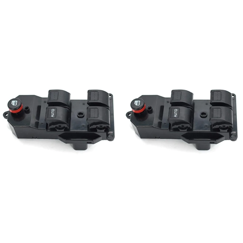 2X 35750-S5A-A02ZA Power Window Switch For Honda Civic 2001-2005 CRV 2002-2006 Driver Side Window Master Control Switch