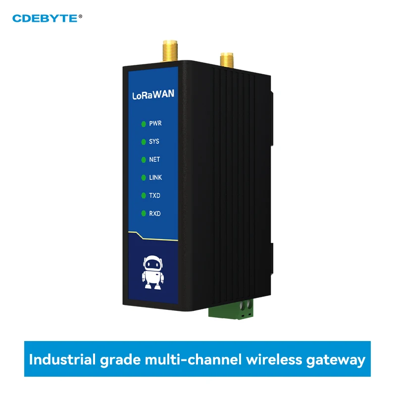 

Многоканальный беспроводной шлюз LoRaWAN CDEBYTE E870-L470/868/915LG12-S промышленного класса с поддержкой 4G/WiFi/Ethernet, на базе SX1302, для монтажа на DIN-рейку
