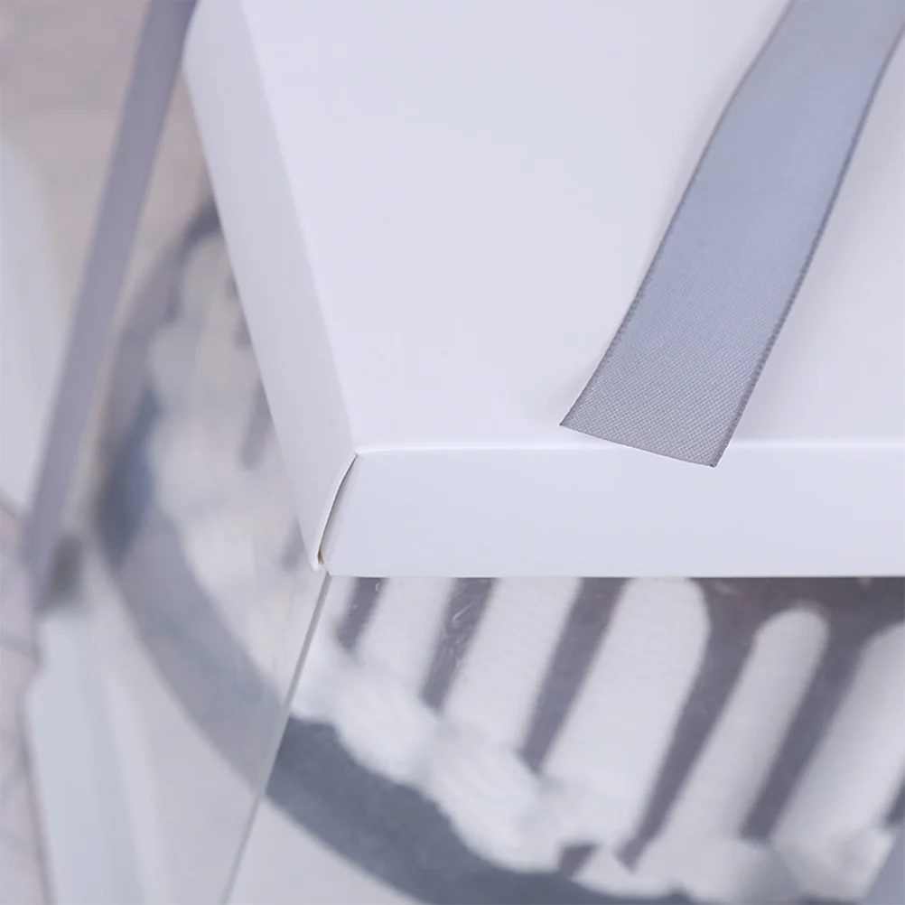 Transparent Square Cake Box 8 Inch Colored Bakery Packaging Food Crisper For Home Dessert Shop Storage