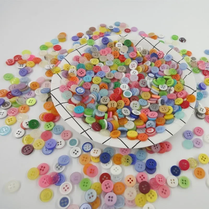 أزرار ملونة جديدة مصنوعة يدويًا يمكنك صنعها بنفسك أزرار ملونة واسعة الحواف رقيقة الحواف أزرار خبز أزرار ألوان الطالب #6