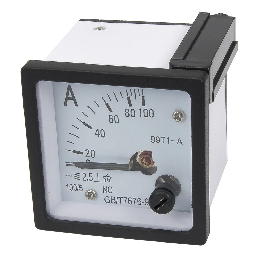 99T1-A current transformer type 48*48mm pointer ammeter analog current ampere AMP meter 99T1 10A 30A 50A 100A 150A 200A 250A