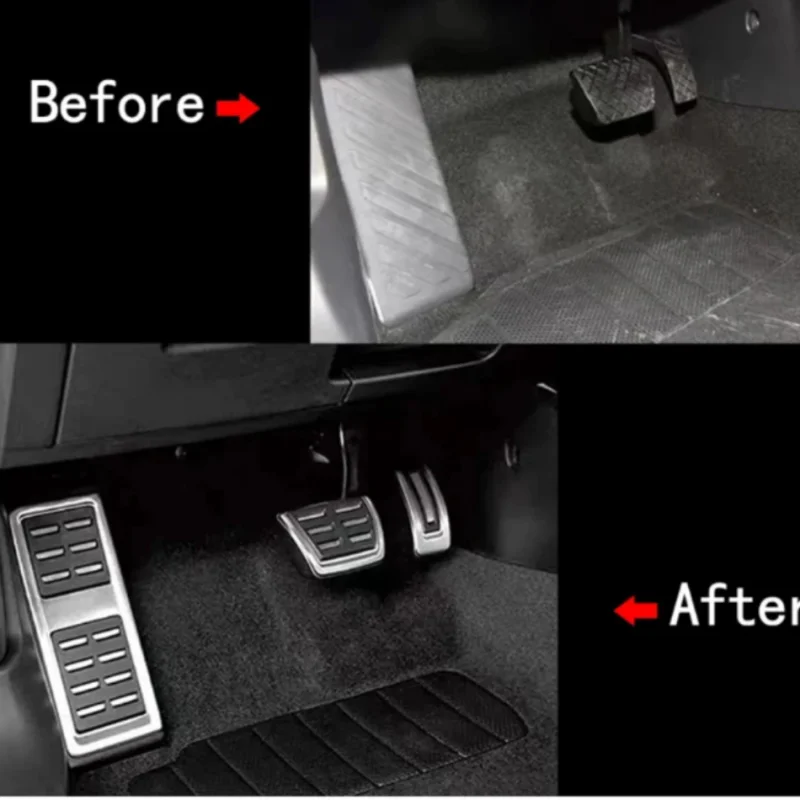 LHD Pedals Cover for Volkswagen GOLF 7 GTi MK7 Lamando POLO A05 Passat B8 Skoda Rapid Octavia 5E 5F A7 2014-2023 4