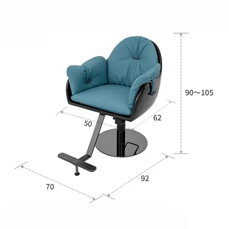Nordic Luxury Barber Chair Modern Comfortable Nordic Simple Hairdresser Chair Aesthetic Fashion Kapperstoel Hair Furniture