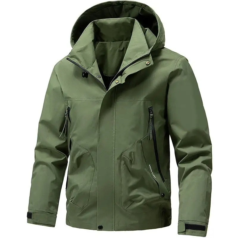 

Men's ort Jaet Spring Autumn Outdoor Sports Cycling Casual Hybrid Coat Durable Water-Resistant Stand Fit Long Sve Z...