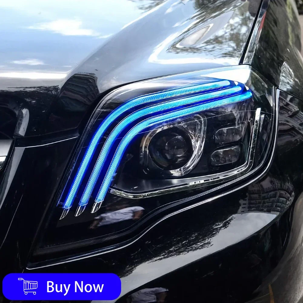 لبنز GLK X204 2013-2015 سنة ترقية عالية تكوين LED عالية الجودة سيارة مجموعة مصابيح أمامية المزدوج العارض عدسة الملحقات