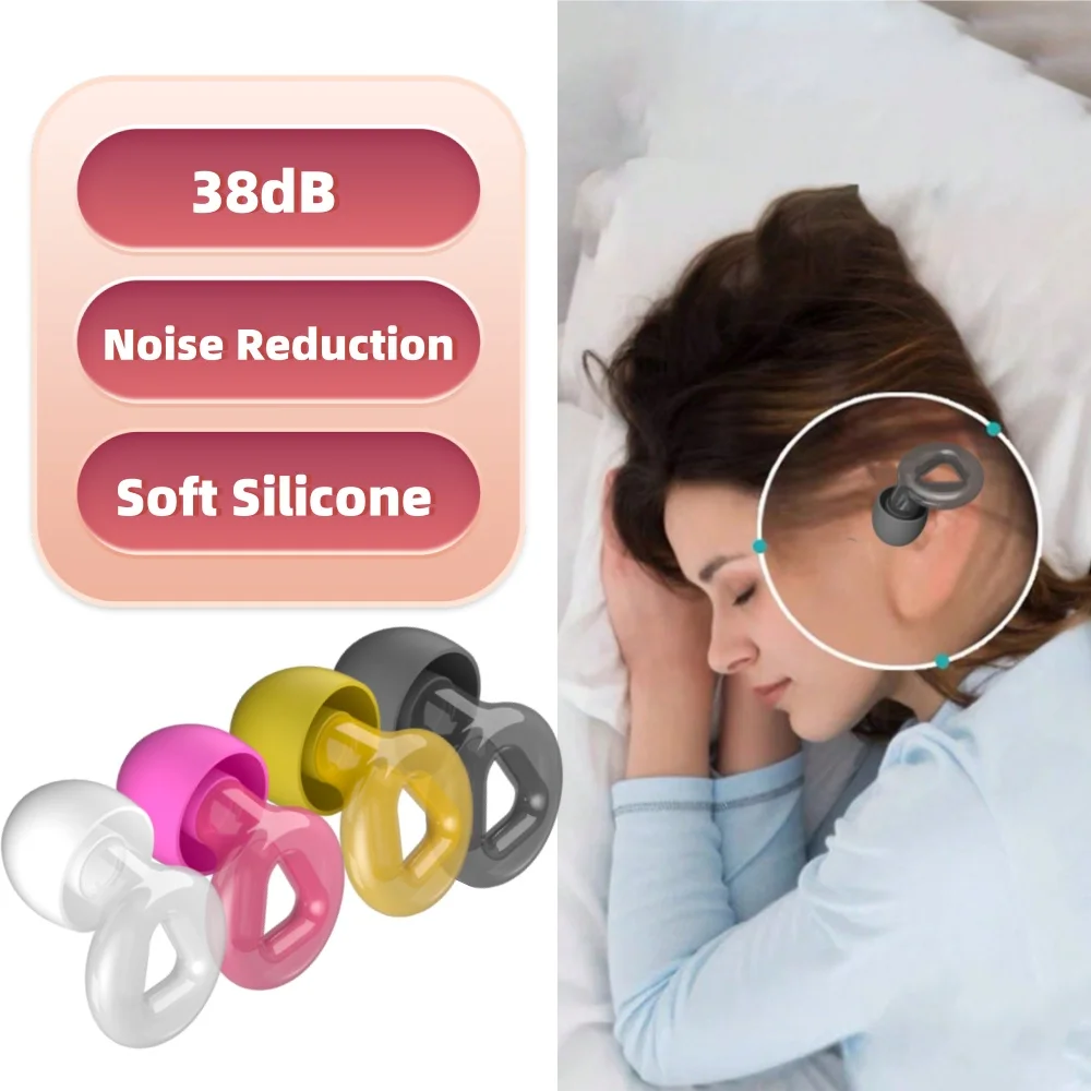 

Noise Cancelling Flexible Silicone WOO Earplugs with 4 Pair Ear Tips in XS/S/M/L