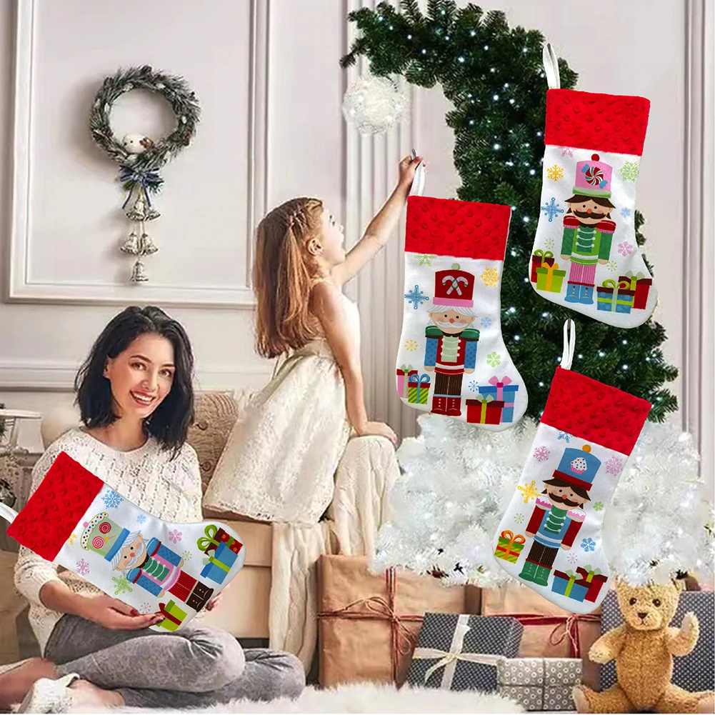 

Holiday Nutcracker Hanging Gift Pouch Versatile Xmas Decor & Storage. Xmas Tree Branch Accents