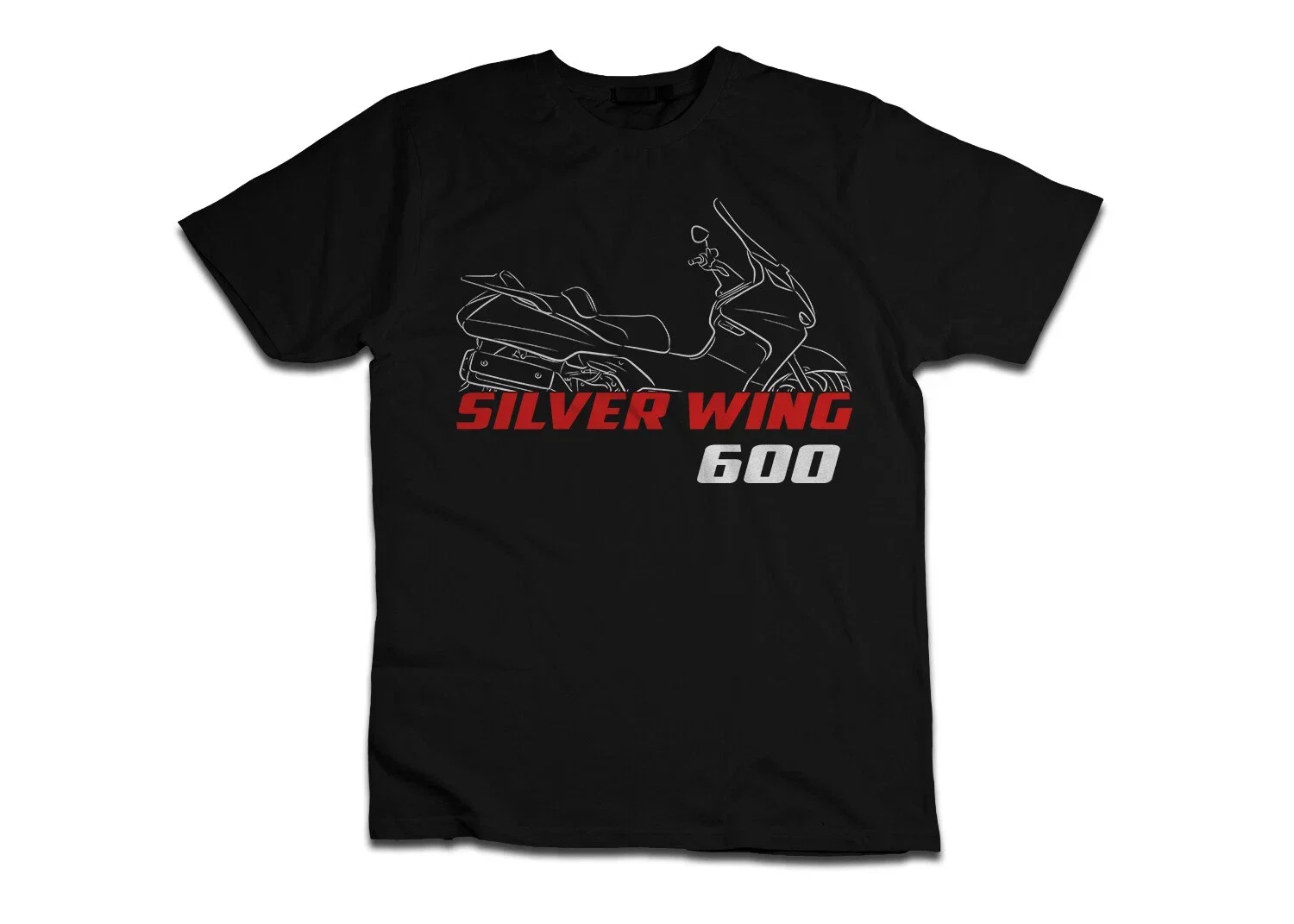 

Silver Wing 600 2001-2016 Motorcycle T shirt Graphic Casual Summer Short Sleeves 100% Cotton Cool Tee