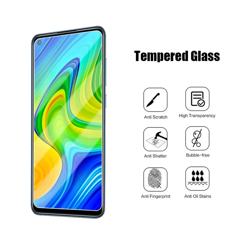 4PCS Protective Glass for Xiaomi Redmi Note 11 Pro 11S 9 8 9C 9T 9A Screen Protector for Redmi Note 10 Pro 10 10S 10A 10C Glass