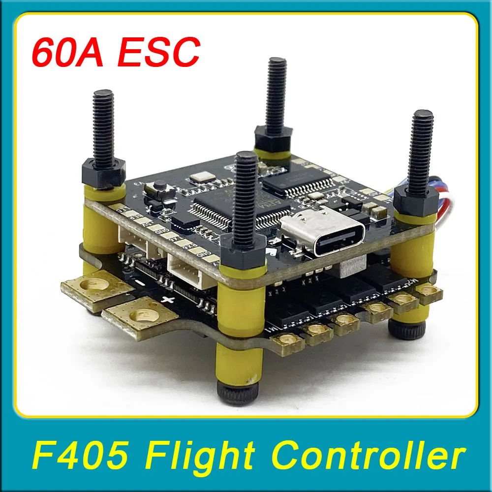 SLONWAKE F405 F405HD/FC2402 F405 V3 Flight Controller / F4 V3S Plus FC + 60A 4in1 ESC Stacks 30.5*30.5mm For RC FPV Racer Drone