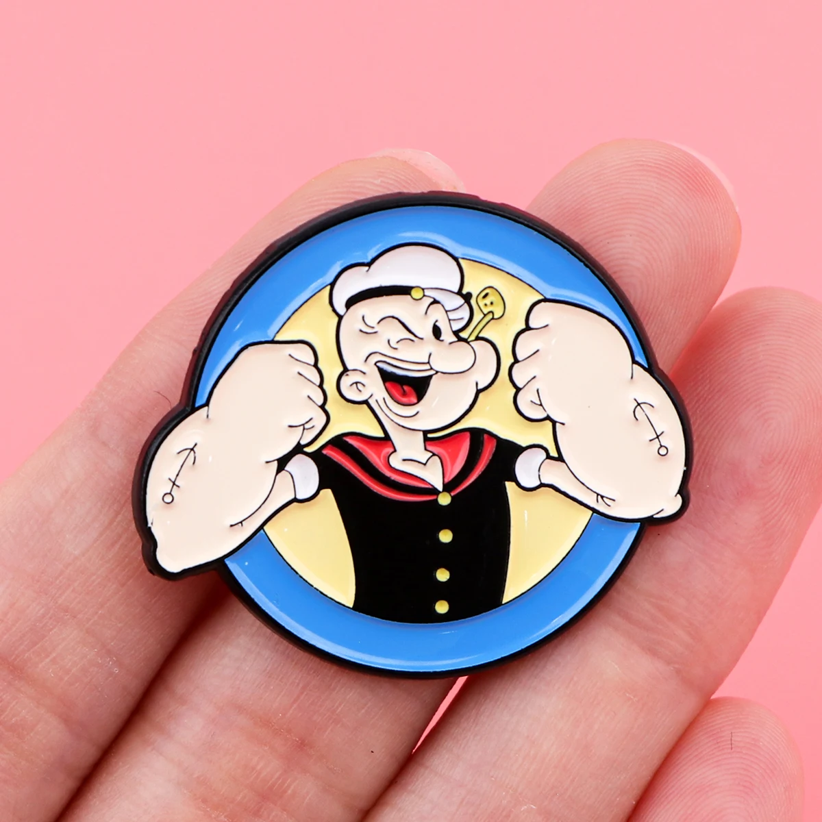 2pcs Funny Brooches For Women Cartoon Muscular Man Enamel Pin Metal Badge Jewelry Clothing Backpack Accessories Friends Gift