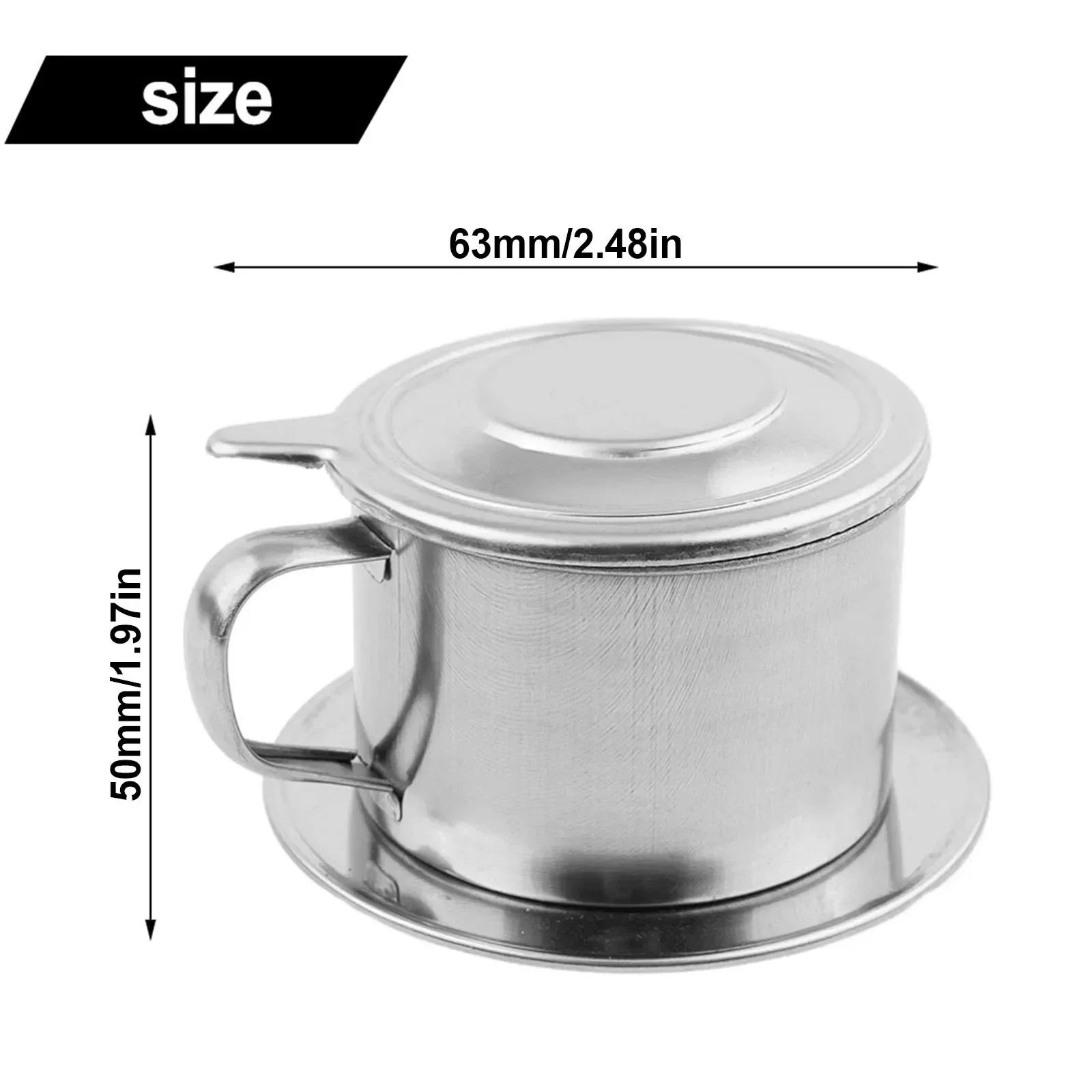 Accessory Coffee Pot Coffee Maker Stainless Steel Vietnamese Home Tool 1PC 50/100ml Drip Filter Infuser Vietnam