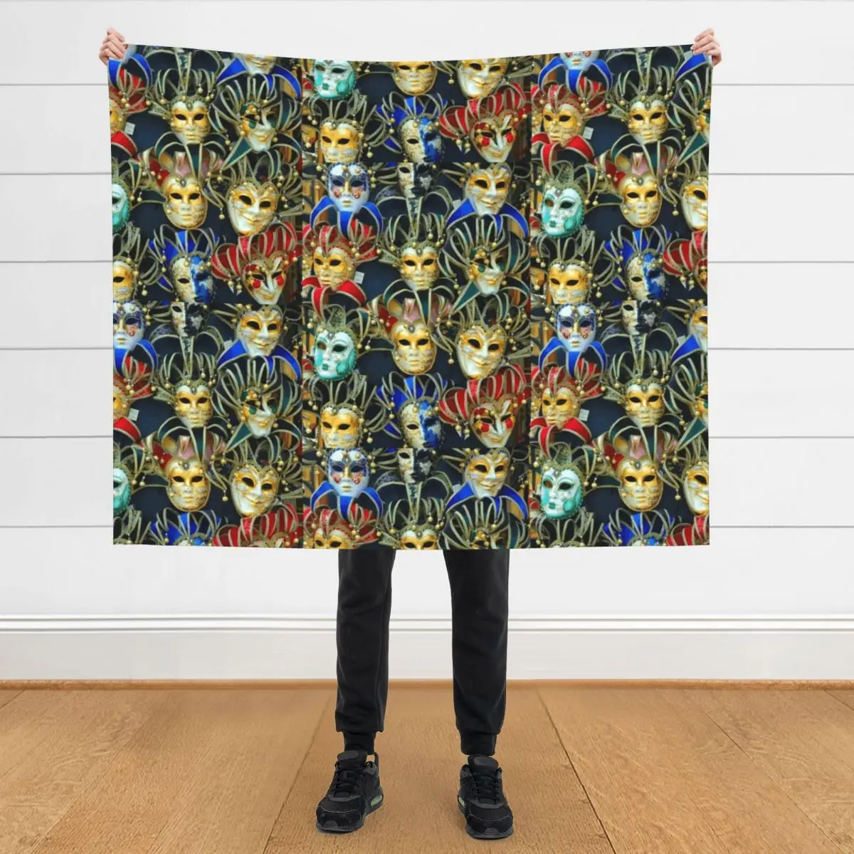 

Venetian Opera Masks Throw Blanket Sofas Sofa for sofa Luxury Blankets