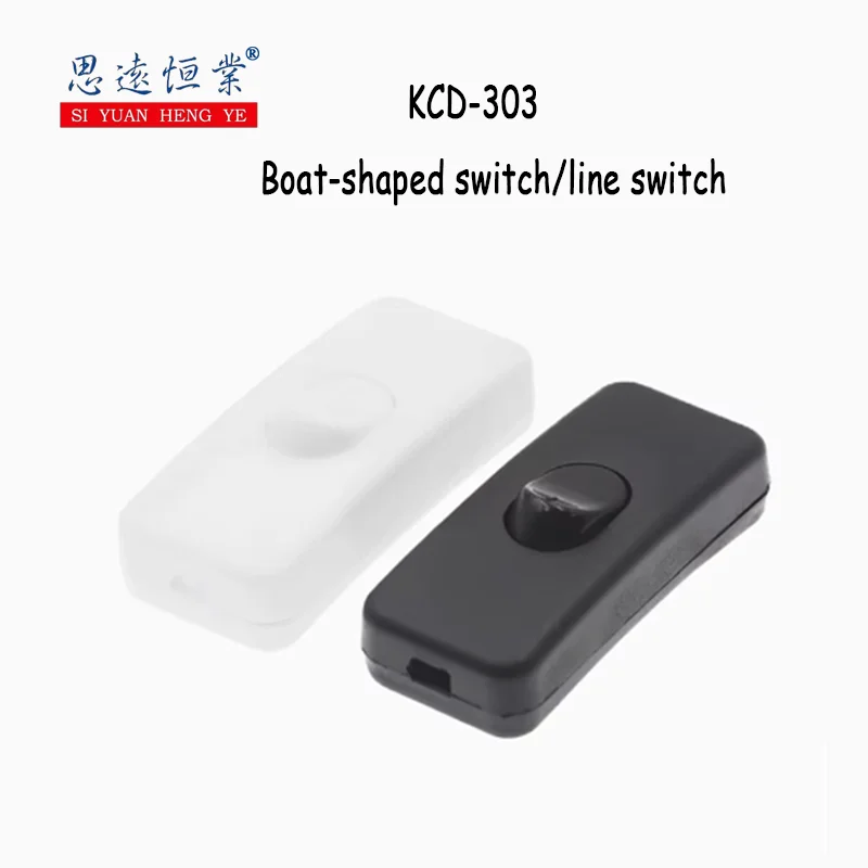 5/10PCS KCD-303 Boat-shaped switch, online switch, bedside switch, table lamp switch, rocker switch