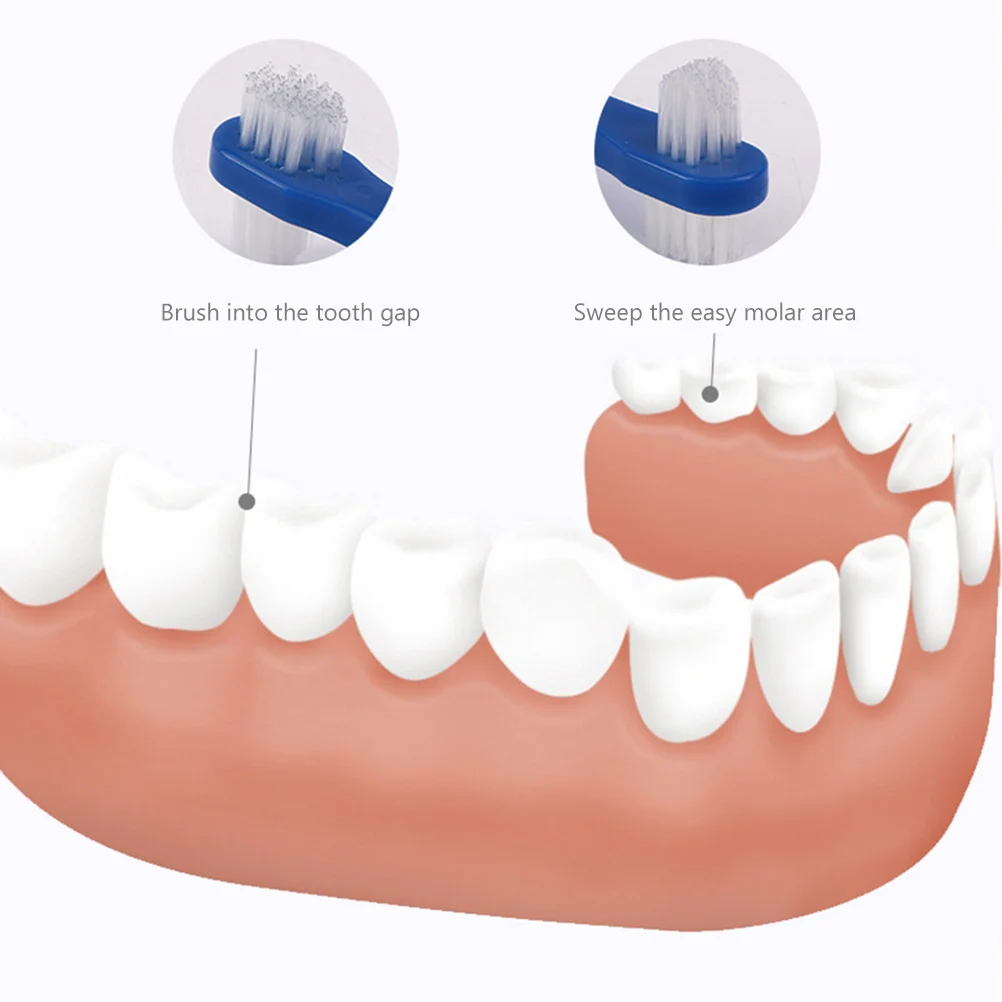 Набор для чистки зубных щеток, 3 шт., для брекетов, двухсторонние маленькие пластиковые зубные щетки, зубные щетки