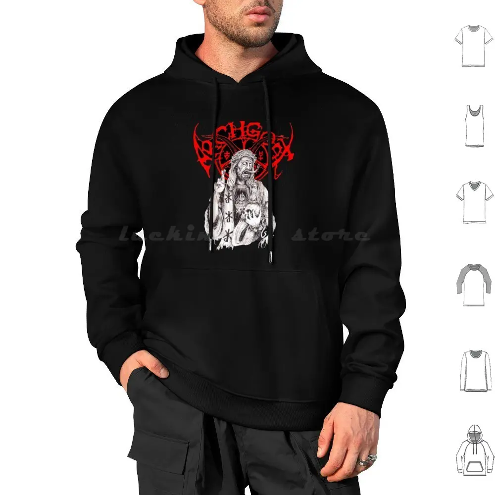 Archgoat Best Hoodie cotton Long Sleeve Burzum Mayhem Black Metal Bathory Immortal Metal Emperor Darkthrone Band Black