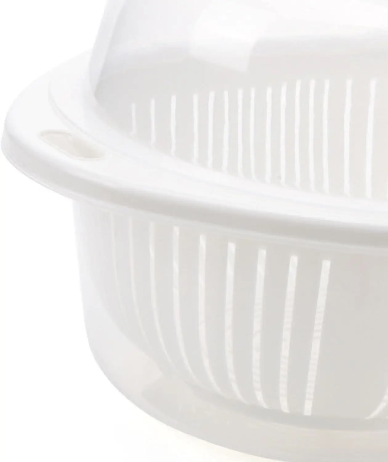 JUOPZKENN Ситечко для фруктов, дуршлаг, набор чаш, двухслойная сливная корзина с прозрачной крышкой, корзина для мытья овощей и фруктов O