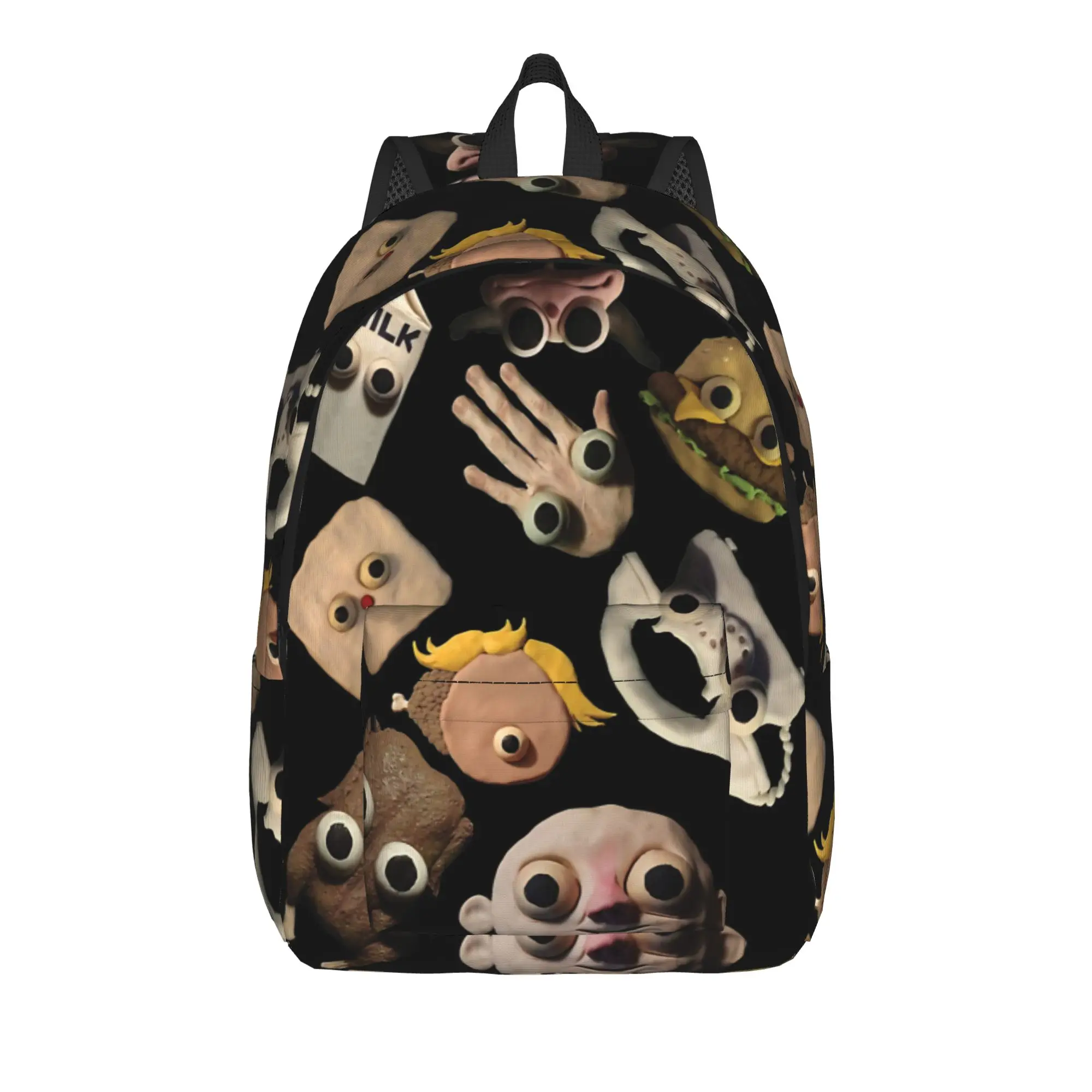 Jack Stauber Mix Backpack for Men Women Teenage Student Hiking Travel Daypack  Laptop Computer Canvas Bags Gift