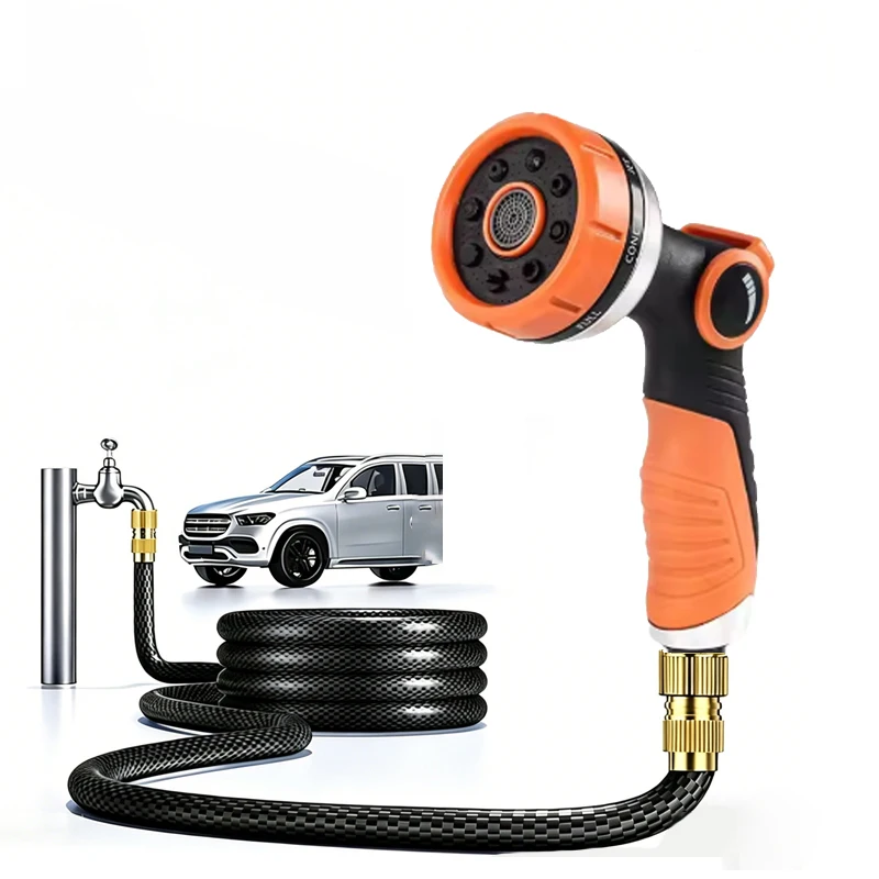 Garden Hose Nozzle Sprayer 10 Modes Heavy Duty Handheld Water Hose Nozzle High Pressure Garden Sprayer for Watering Plants Lawns