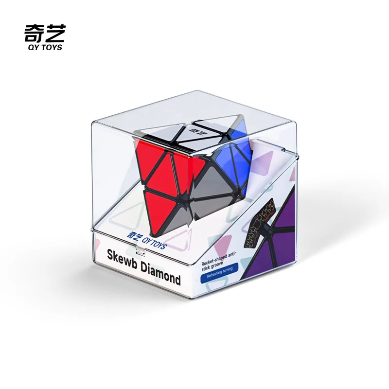 [JudyCube] QIYI Skewb Diamante Cubo Mágico Magnético Qiyi Octaedro de Segundo Ordem Brinquedos para Aliviar o Estresse Cubo de Quebra-cabeça