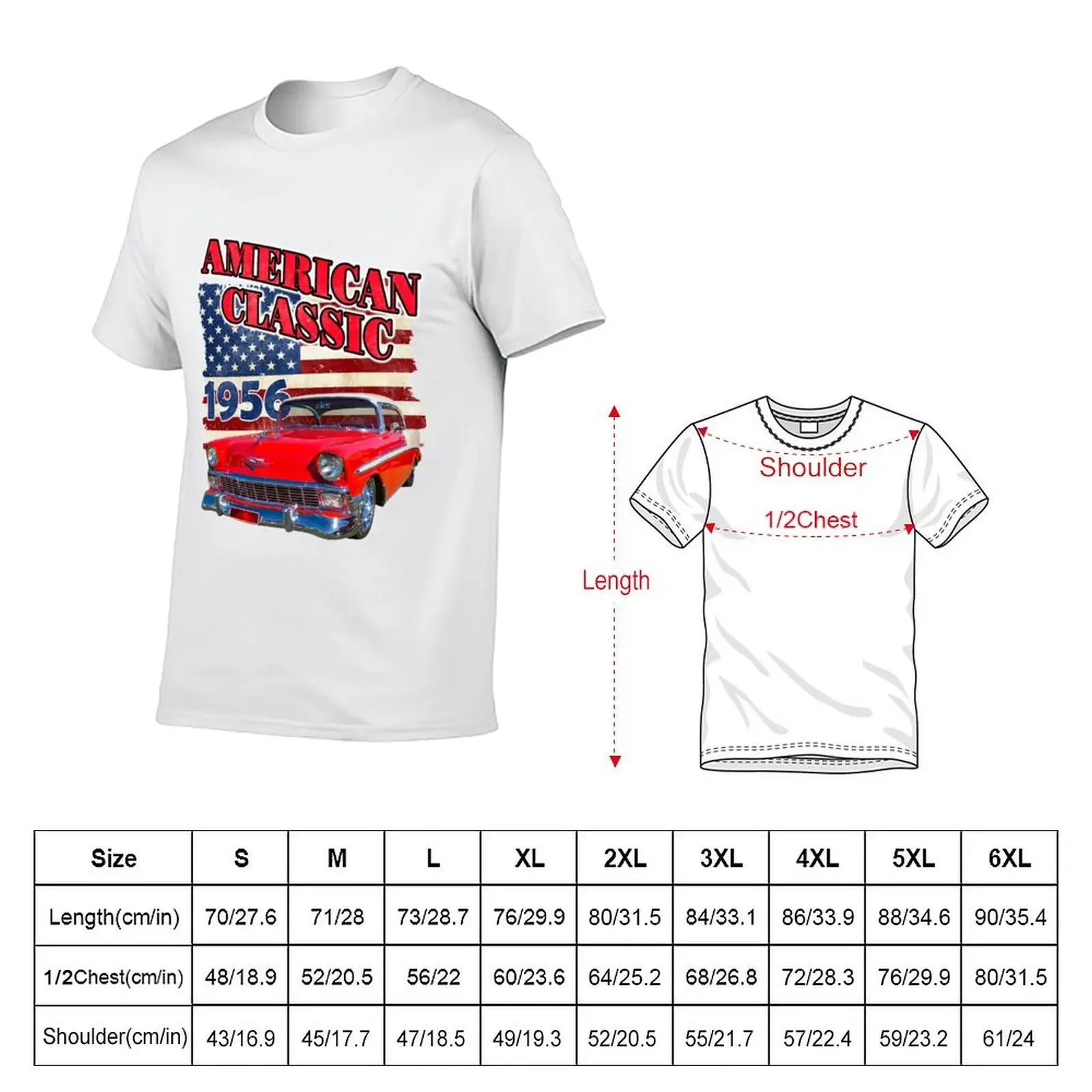 American Classic 1956 T-Shirt oversized t shirt valentines clothes funny costumes mens champion t shirts