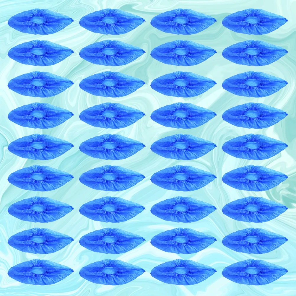 

100Pcs Disposable Waterproof Plastic Shoe Cover Non-Slip Dustproof for Home Office Factory Clean Room Usage Shoes Cover