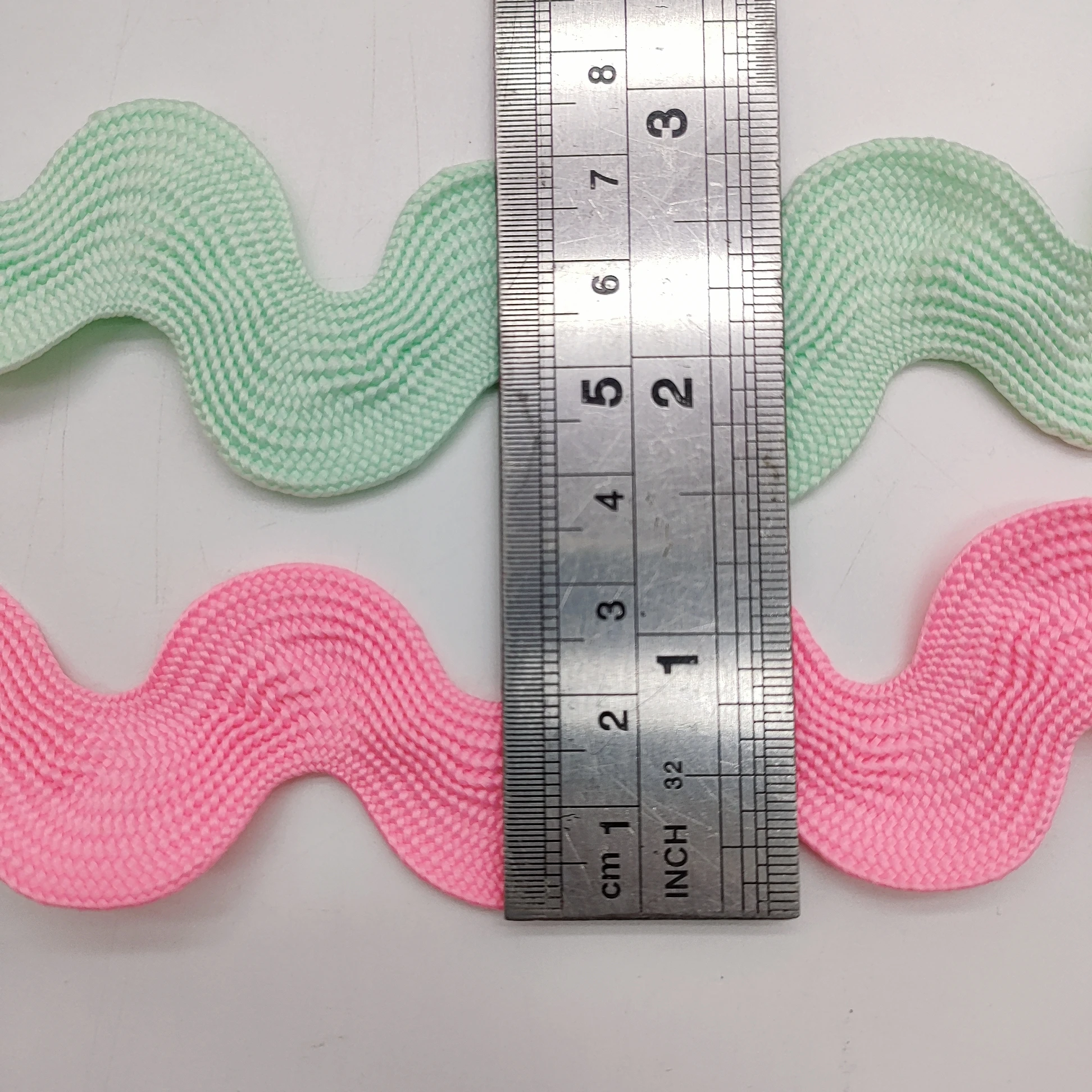 2cm Ric Rac Zig Zag Lace Wave Bending Fringe Trim Ribbon Terylene Ribbon do dekoracji ślubnych Handmade DIY Sewing Craft