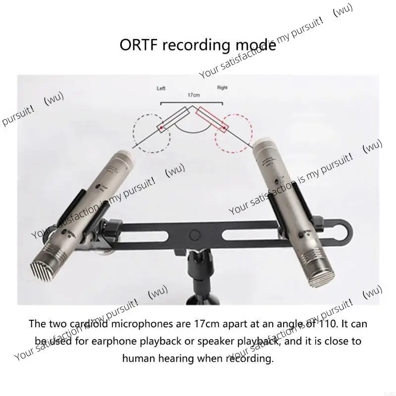 B2RC Double Microphone Stand Stereo Recording Double Microphone Stand Microphone Rods