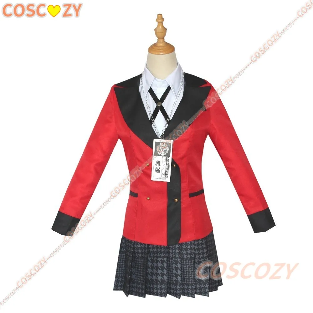 Cosplay Kakegurui Jabami Yumeko Yomoduki Runa przebranie na karnawał damska kurtka płaszcz peruka kostium Cosplay na Halloween przebranie na karnawał strój na imprezę